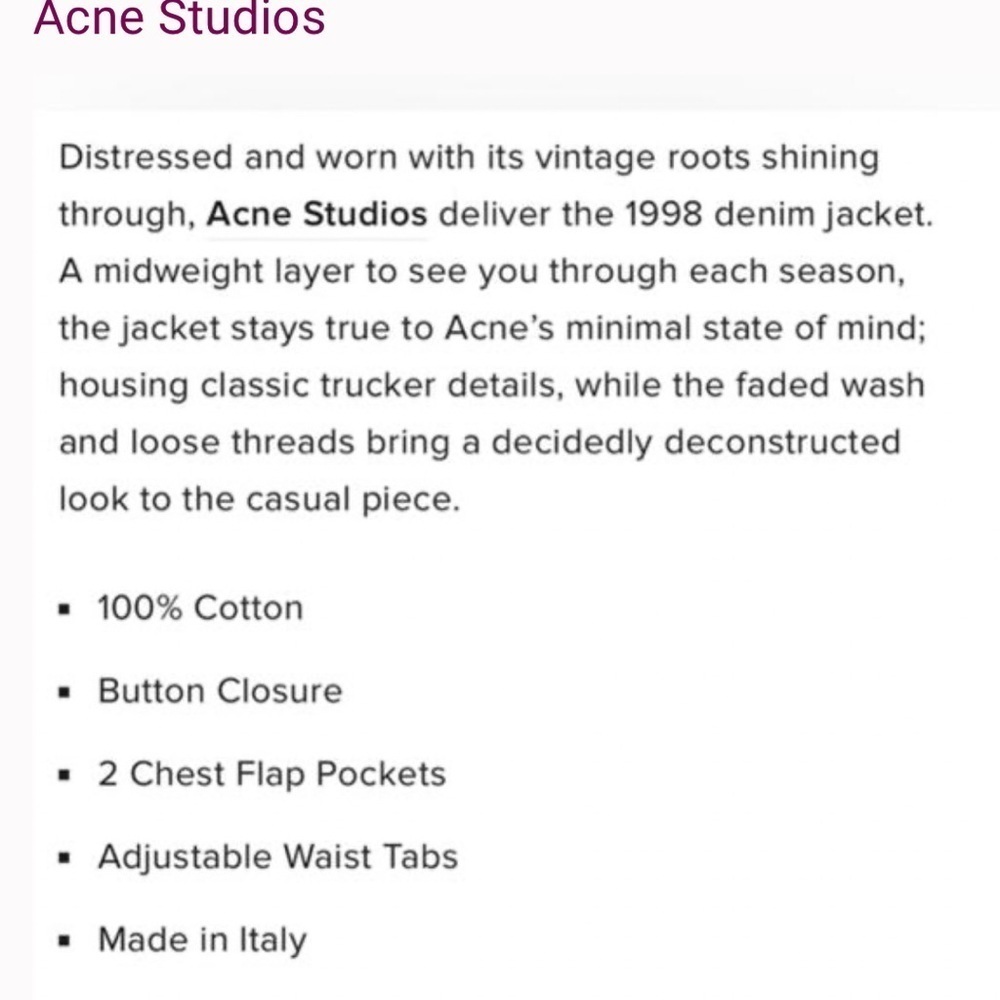 Acne Studios 1999 Vintage Black Bla Konst Denim Jacket - Picture 6 of 6